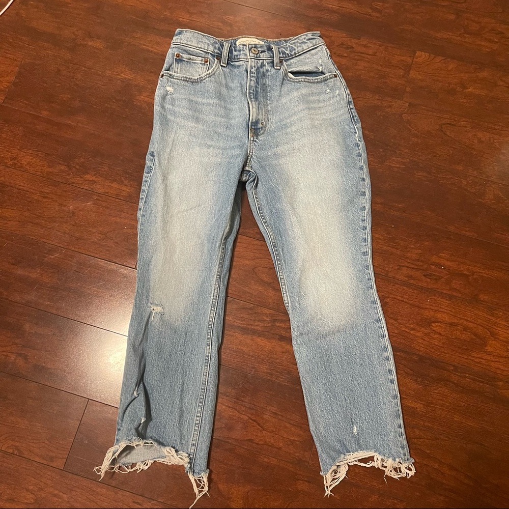 Abercrombie Kick Flare High Rise Jean